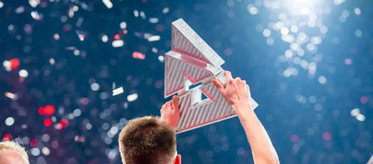 Custom Trophy for Major PGL Antwerp in the middle of the stage.